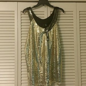 New Directions Woman Sequins Tank Top